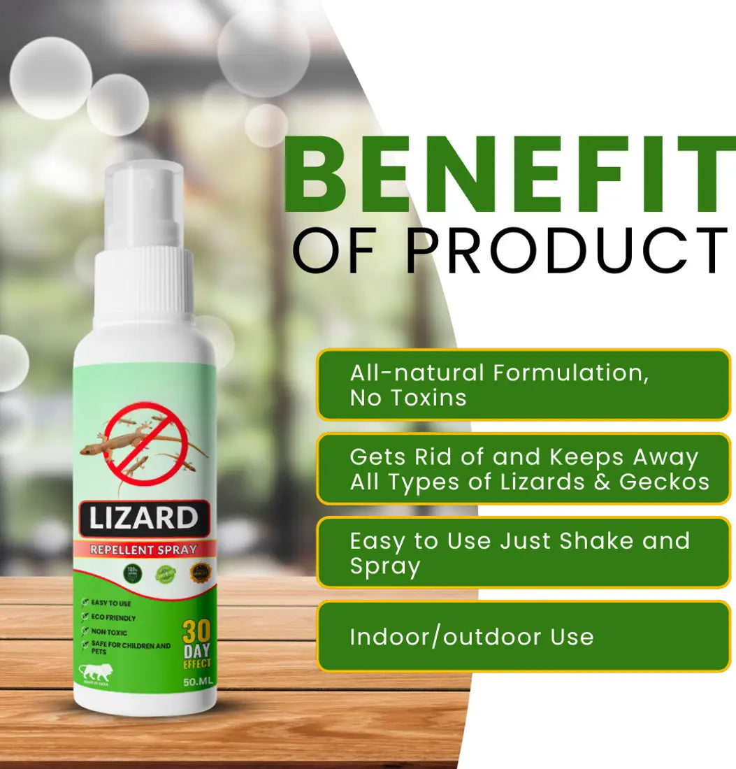 Lizard Repellent Spray β Natural & Effective Indoor Solution