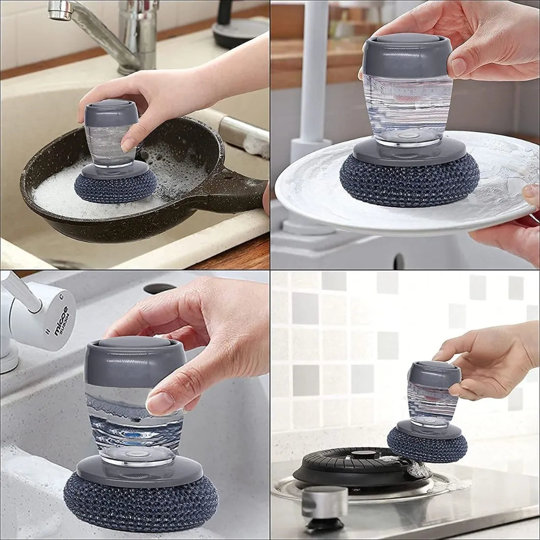 Soap Dispensing Palm Brush