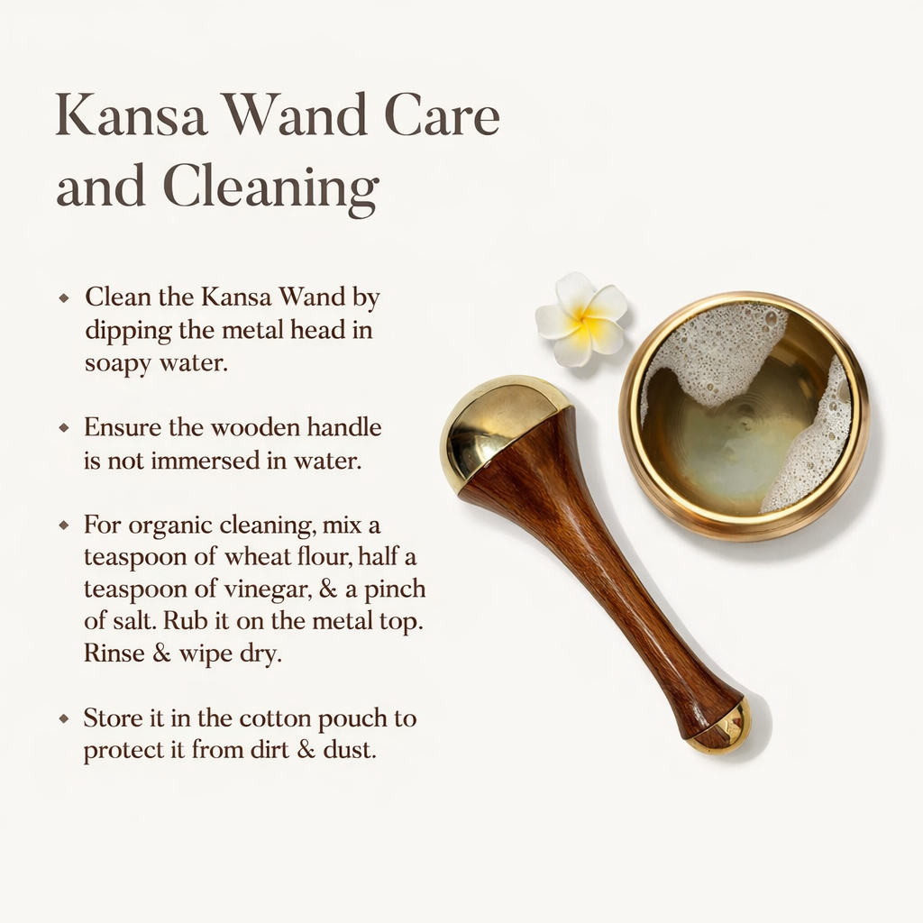 Kansa Face & Head Massage Wand | Ayurvedic Metal Massager for Face, Scalp & Relaxation | Natural Glow & Stress Relief Tool