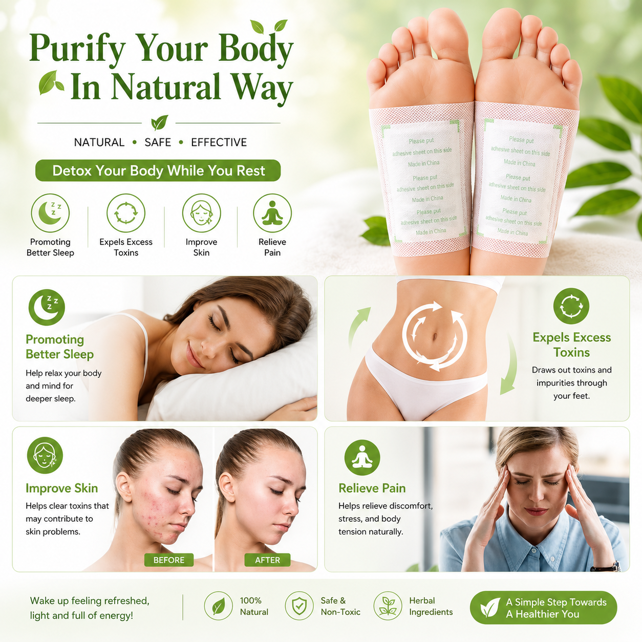 ZenTox Foot Patch (Pack of 10) BUY 1 GET 1 FREE