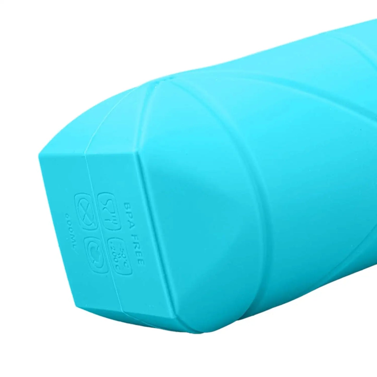Foldable Water Bottle 600ml | Collapsible Silicone Bottle with Wide Mouth | Portable Sports & Travel Water Bottle for Outdoor Use
