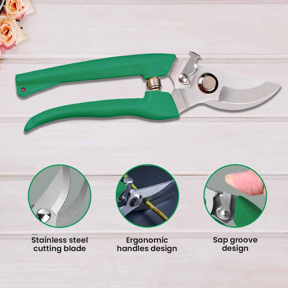 Heavy-Duty Garden Pruning Shears