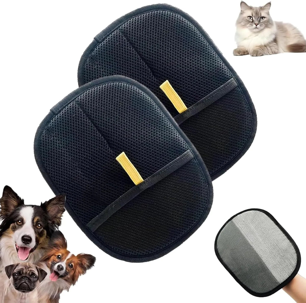 Pet Hair Remover Glove – Gentle Grooming & Shedding Glove for Dogs & Cats
