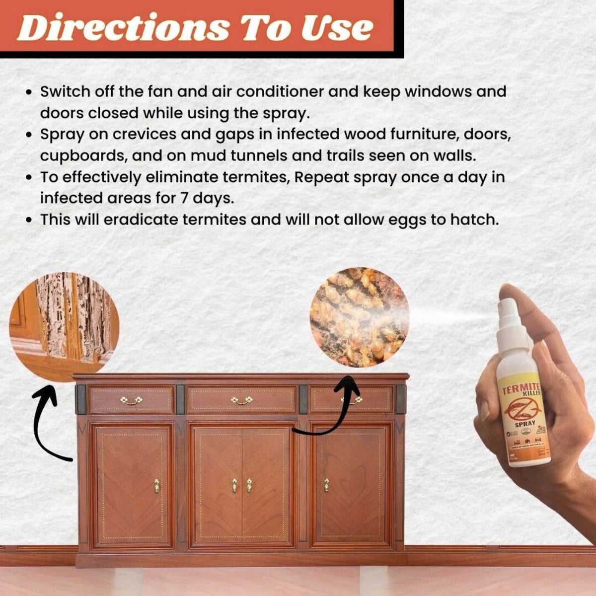 Termite Killer Spray – Powerful Protection for Wood, Walls & Furniture