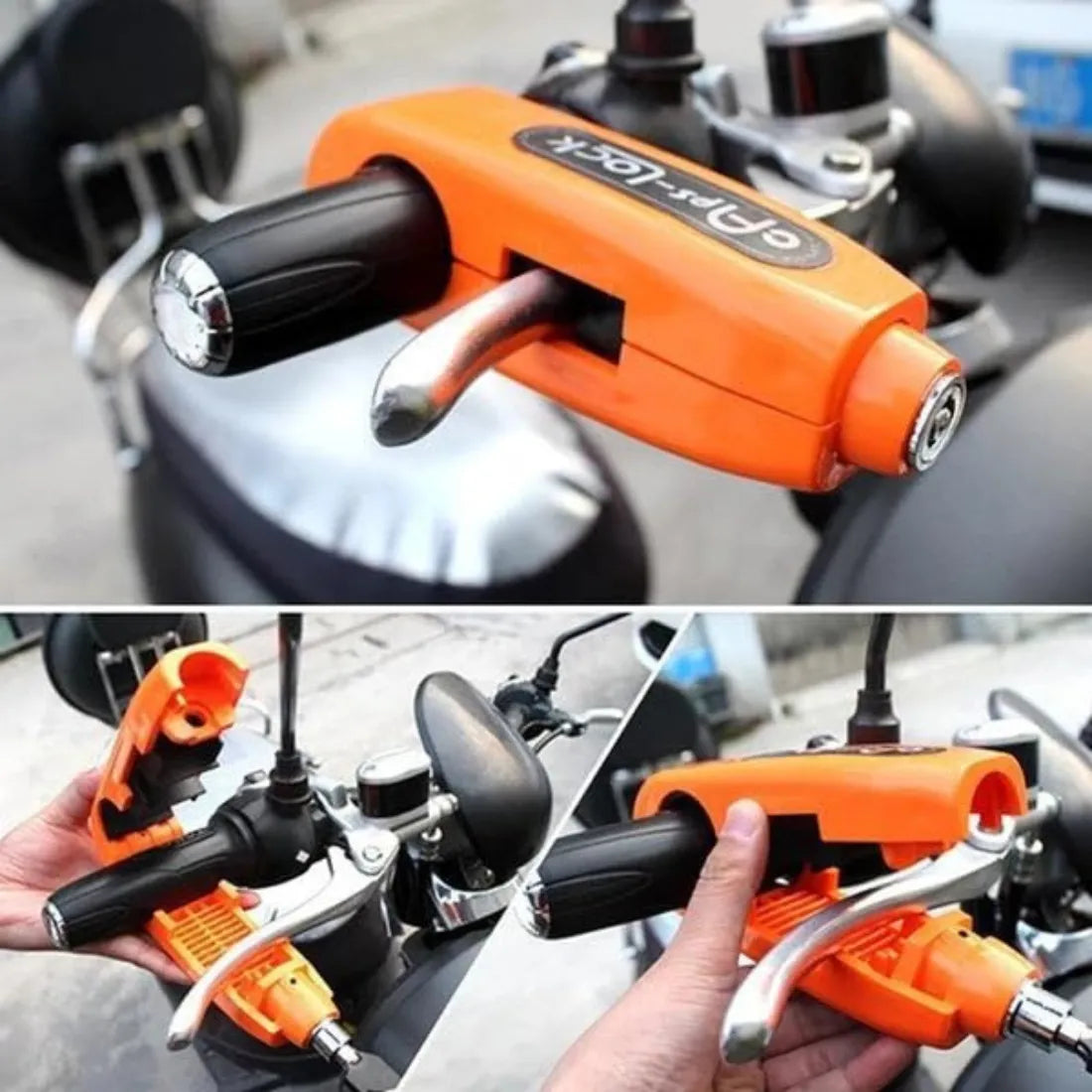 Heavy-Duty Bike Handlebar Brake Lock | Secure Locking System for All Bikes & Scooters