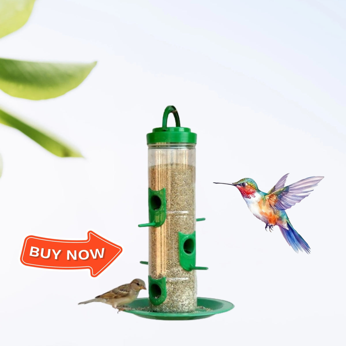Durable Hanging Bird Feeder for Outdoor Use – Attracts Wild Birds