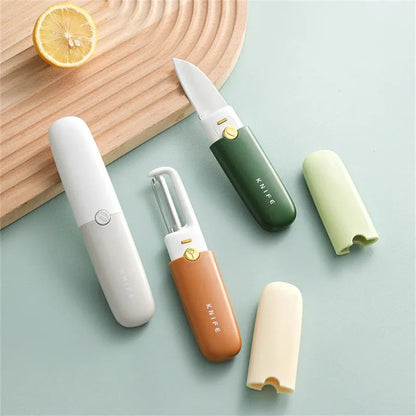 2-in-1 Peeler & Knife – Slice & Peel in One Smart Tool!