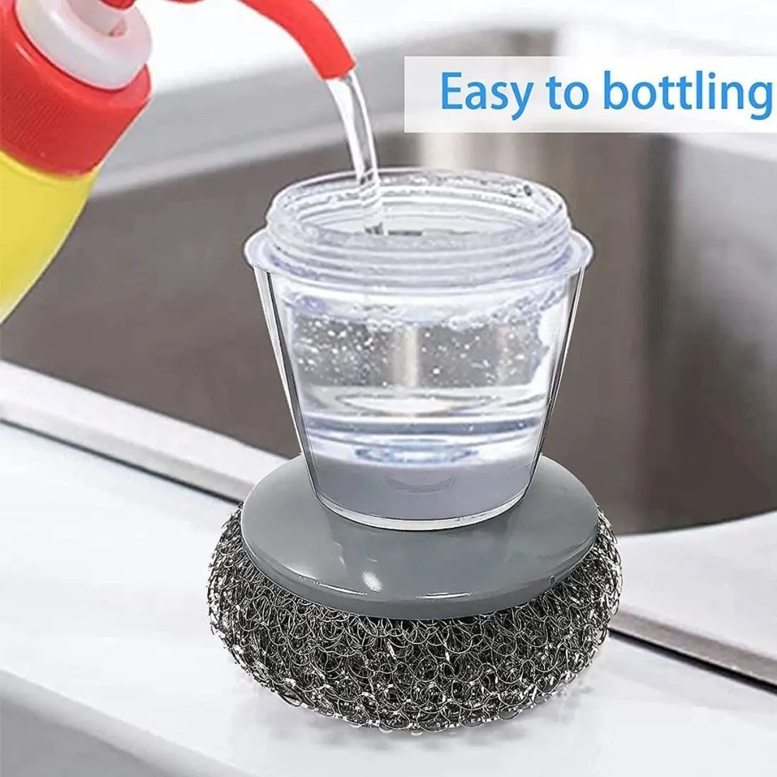 Soap Dispensing Palm Brush
