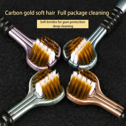 3-Sided Toothbrush | Ultra Soft Bristles for Deep Cleaning