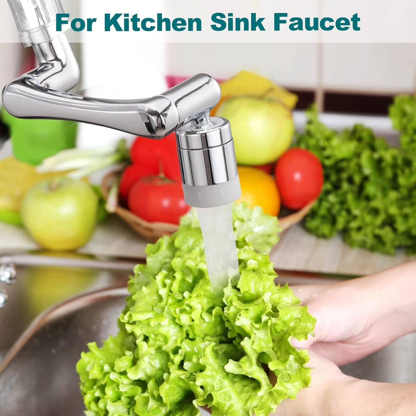 1080° Rotating Faucet Extender | Adjustable Splash Filter Tap Head for Kitchen & Bathroom