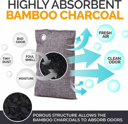 Activated Charcoal Air Purifying Bag – Natural Odor & Moisture Remover for Car & Home