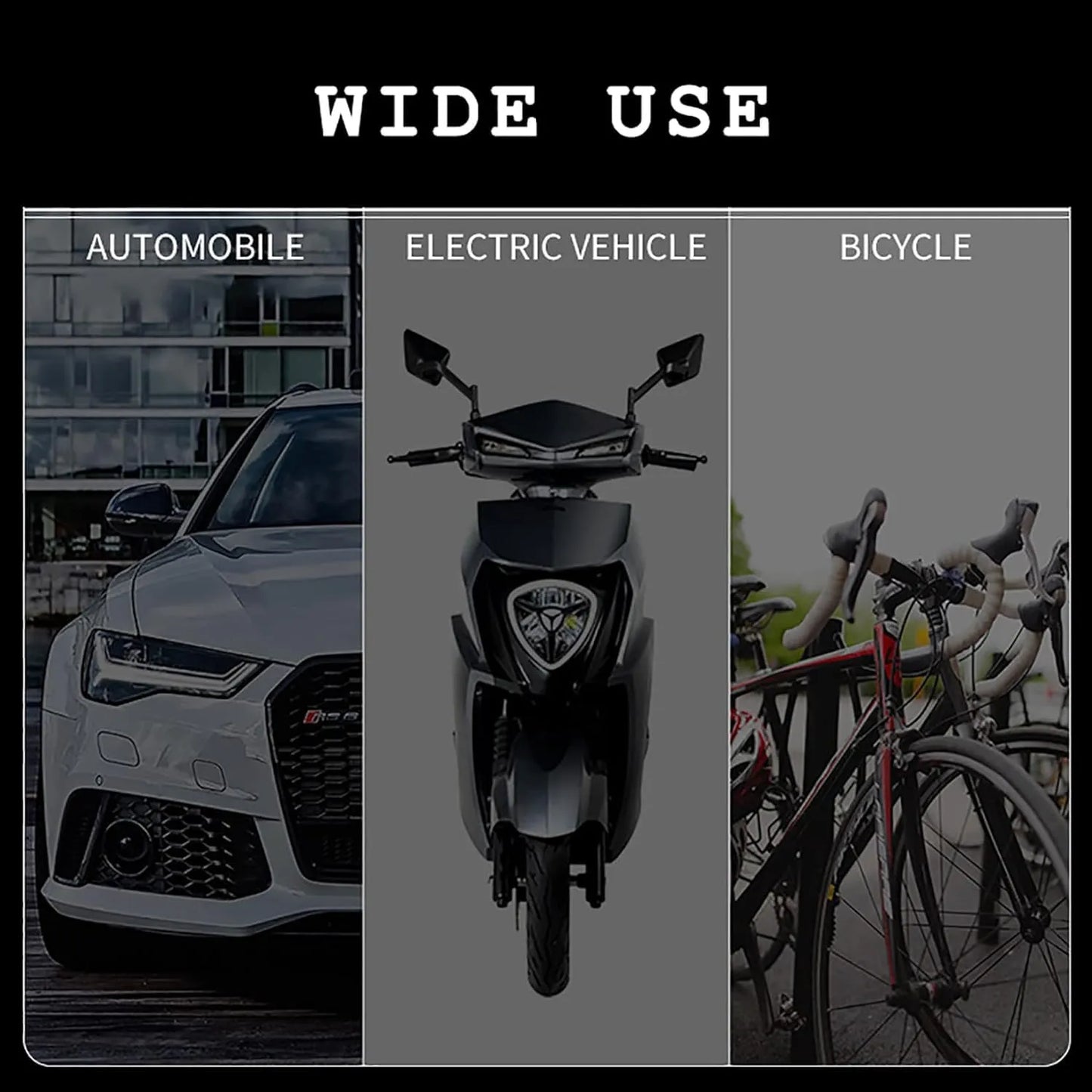 2 Pcs Wind Powered Car LED Lights | No Wiring DRL Lights with Mini Wind Turbine | Universal Car Decorative Running Lights