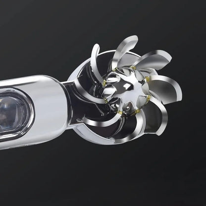 2 Pcs Wind Powered Car LED Lights | No Wiring DRL Lights with Mini Wind Turbine | Universal Car Decorative Running Lights