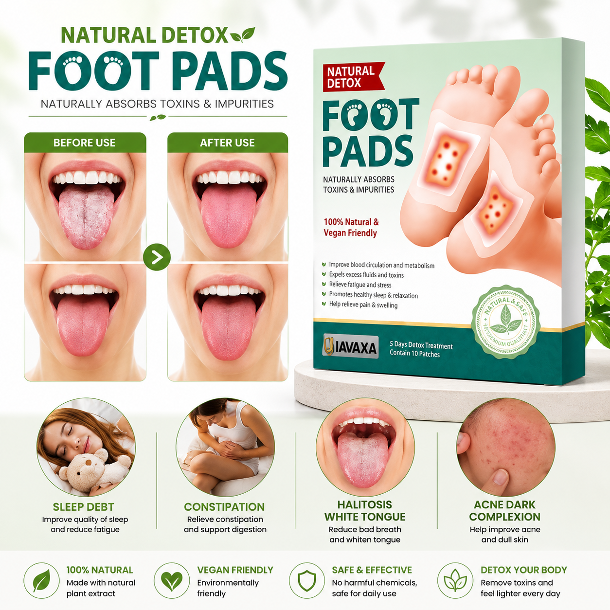 ZenTox Foot Patch (Pack of 10) BUY 1 GET 1 FREE