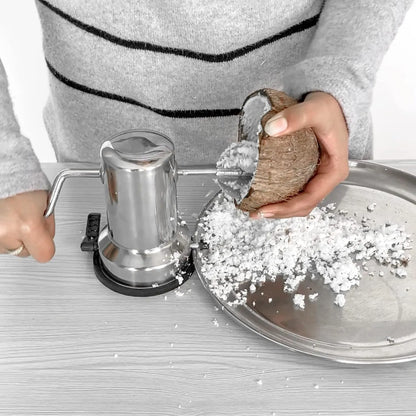 Stainless Steel Coconut Scraper | Heavy Duty Handheld Coconut Grater for Fresh Coconut | Manual Kitchen Scraping Tool