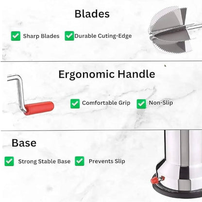 Stainless Steel Coconut Scraper | Heavy Duty Handheld Coconut Grater for Fresh Coconut | Manual Kitchen Scraping Tool