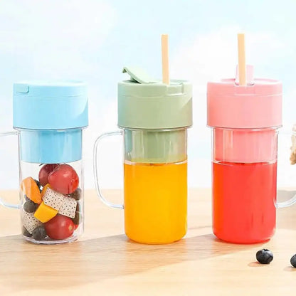 Portable Rechargeable Mini Blender | USB Electric Juice Maker Bottle | Personal Smoothie & Shake Blender for Travel & Kitchen
