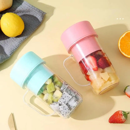 Portable Rechargeable Mini Blender | USB Electric Juice Maker Bottle | Personal Smoothie & Shake Blender for Travel & Kitchen
