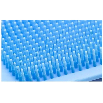 Silicone Bath Body Brush with Long Handle | Exfoliating Back Scrubber for Shower | Deep Cleansing & Massage Brush