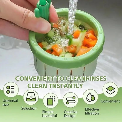 Cactus Kitchen Sink Drain Strainer | Sink Filter Basket for Food Waste | Anti-Clog Drain Catcher for Kitchen Sink