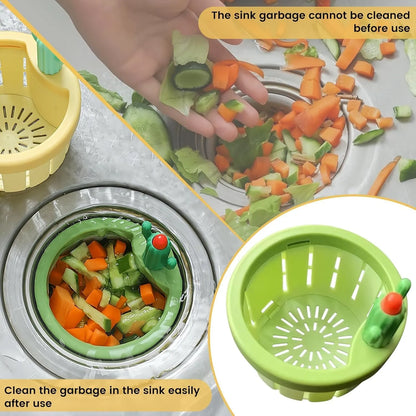 Cactus Kitchen Sink Drain Strainer | Sink Filter Basket for Food Waste | Anti-Clog Drain Catcher for Kitchen Sink