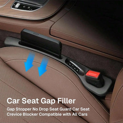 Pack of 2 Car Seat Gap Filler Organizer | EVA Car Gap Storage Pad with Phone Holder | Universal Fit Seat Gap Plug for Cars & SUVs