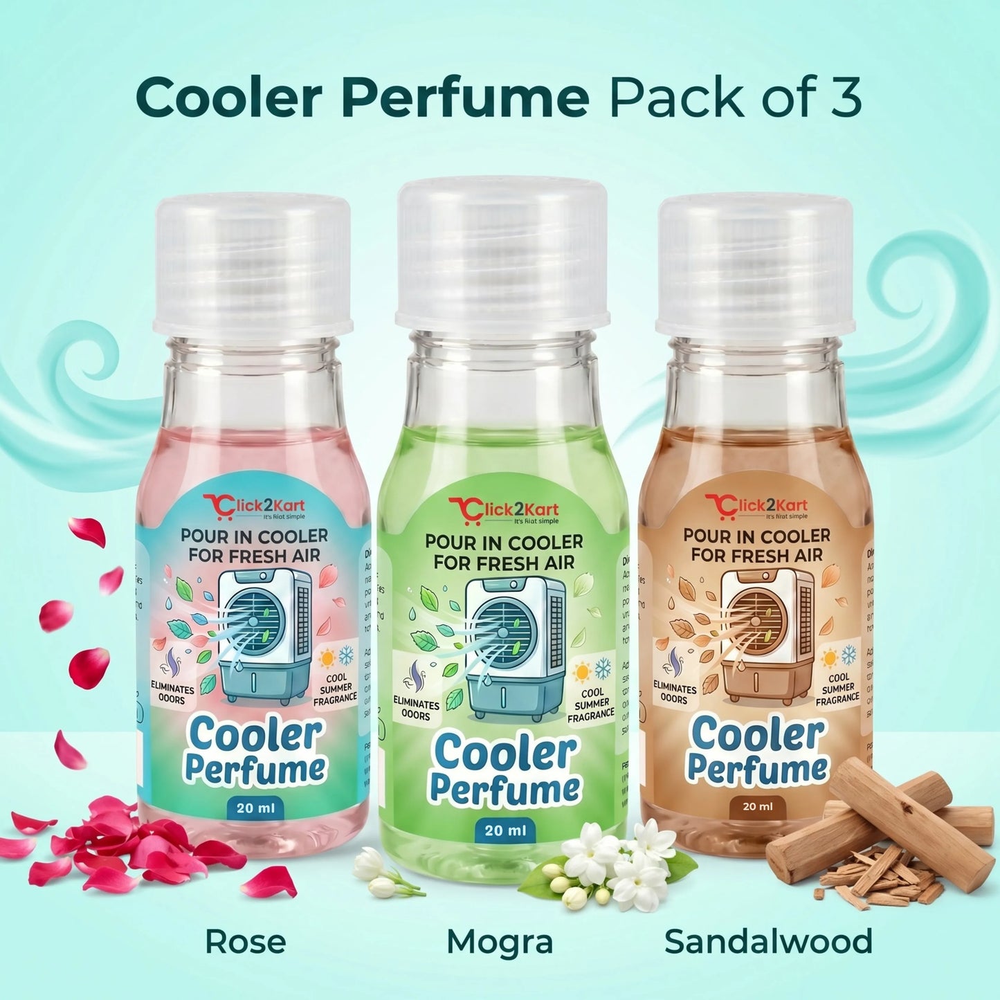 Cooler Perfume (20ml) | Long-Lasting Fragrance for Air Coolers | Eliminates Odor & Freshens Air Instantly