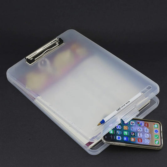 File Storage Pad | Clipboard with Storage | Exam Writing Pad