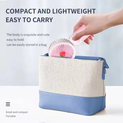 Mini Handheld Portable Fan – USB Rechargeable Lightweight Personal Cooling Fan