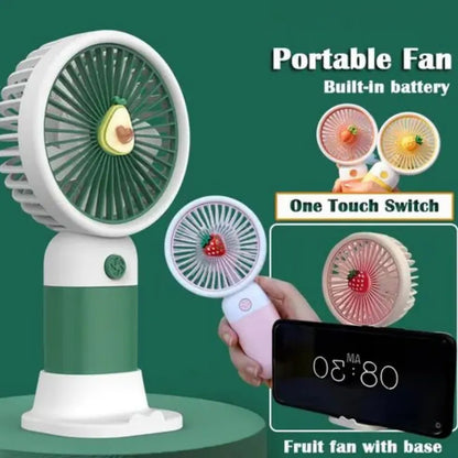 Mini Handheld Portable Fan – USB Rechargeable Lightweight Personal Cooling Fan