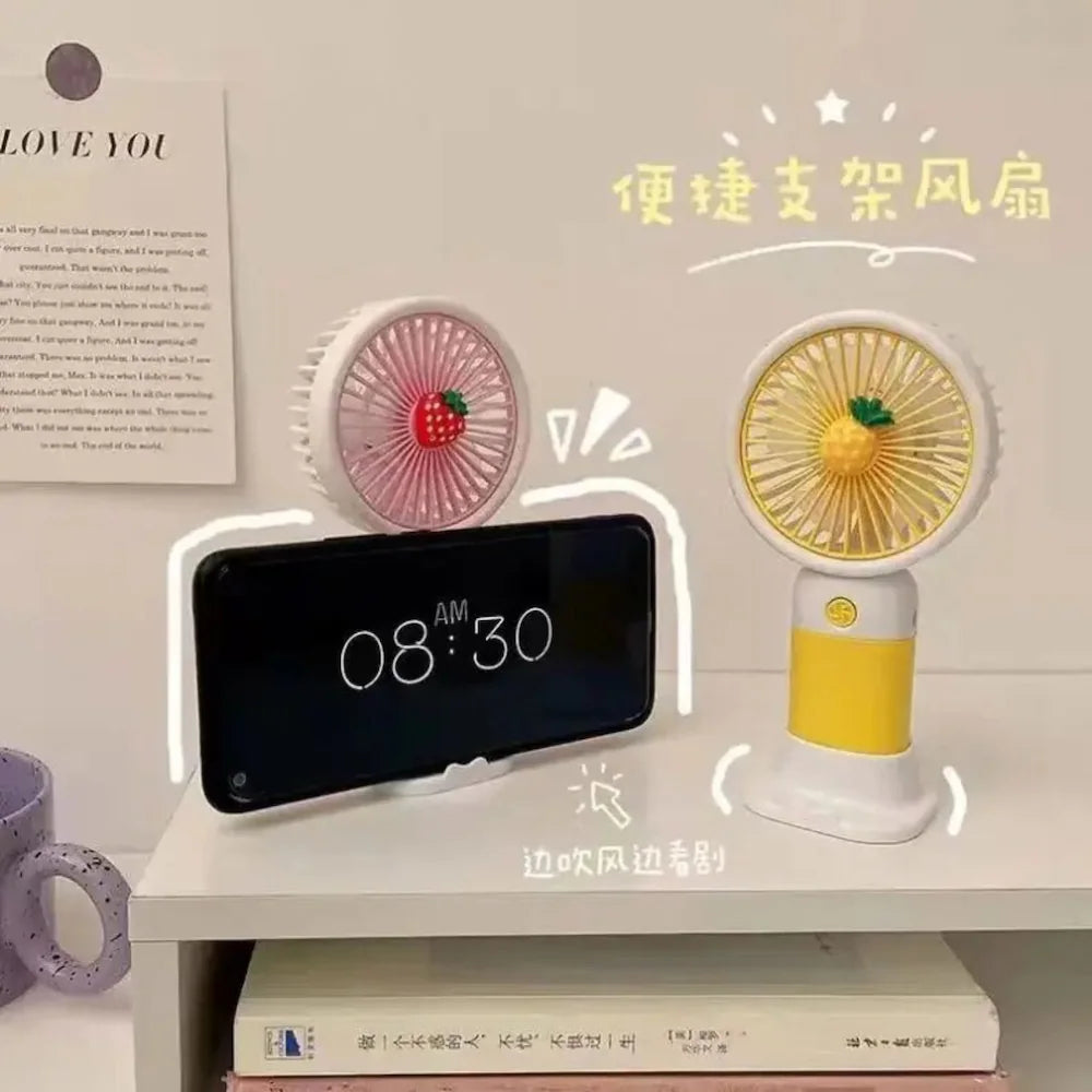 Mini Handheld Portable Fan – USB Rechargeable Lightweight Personal Cooling Fan