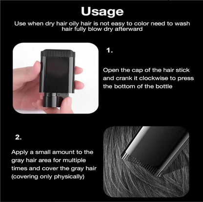 New Hair Color Comb Stick Black | Waterproof & Sweat-Proof