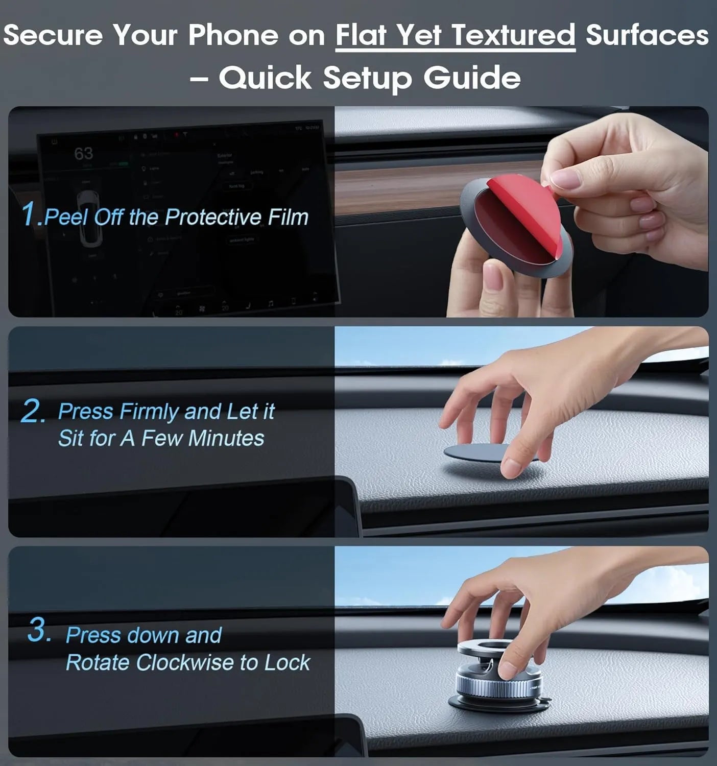 360° Vacuum Magnetic Phone Holder – Strong Suction Car Phone Mount for Hands-Free Navigation