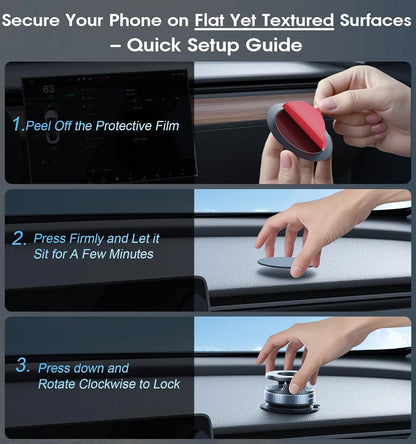 360° Vacuum Magnetic Phone Holder – Strong Suction Car Phone Mount for Hands-Free Navigation