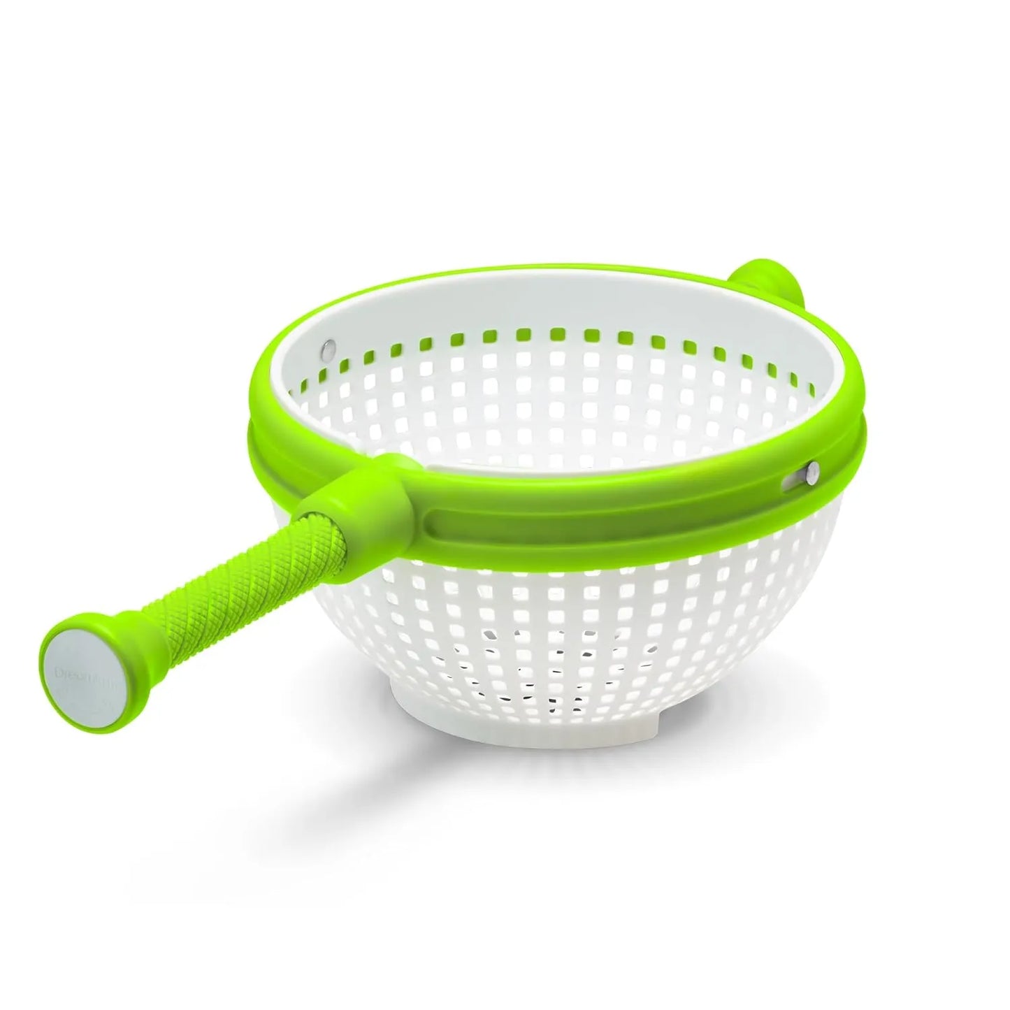 Salad Spinner & Vegetable Drain Basket – Manual Lettuce Dryer with Collapsible Handle for Washing & Drying Vegetables