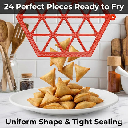 Mini Samosa Maker Mould | Food Grade Plastic Samosa Cutter | Easy Homemade Samosa Shaper Tool