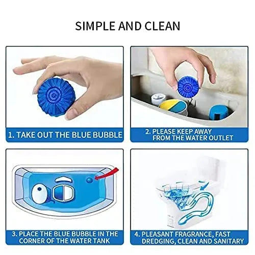 Automatic Toilet Bowl Cleaner Tablets – Powerful Bathroom Tank Cleaner for Fresh, Stain-Free Toilets